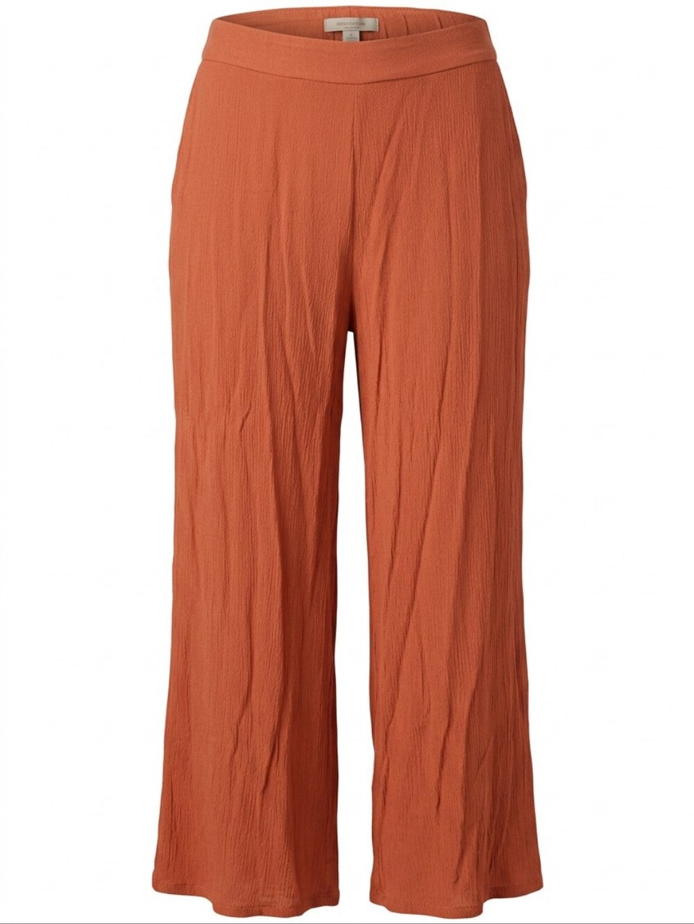 Contempo Women's Wide-Leg Pull-On Pants in Rust Orange